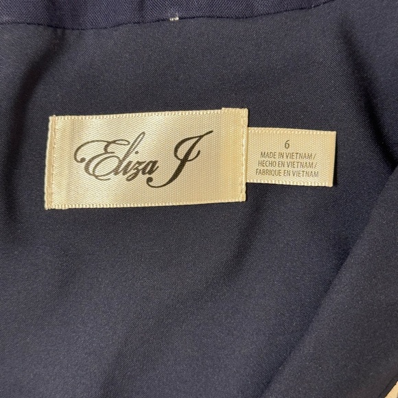 Eliza J Navy Blue Polka Dot Sheath Dress Size 6 Nautical Cotton Shift
Tea Party - Picture 5 of 9